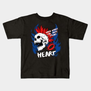 heart ll music speaks Kids T-Shirt